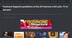 Desktop Screenshot of frosinonemagazine.it