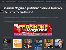 Tablet Screenshot of frosinonemagazine.it